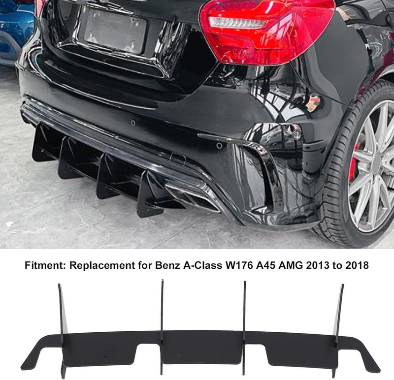 Anti topple design Eujgoov Rear Lip Spoiler A Class W176 AMG 2013-2018 PP Material Glossy Black Aerodynamic Design Quick Installation for Car Enthusiasts Globally trusted quality Home & professional compatible Detachable clean Air & land transit compatible All item simple matching build Gulf climate tested upgraded quality Upgraded quality Labor saving optimized design Repeated detach compatible build All environment compatible Odor free color Global versatile design Lightweight Practical experience crafted Polished safe edge Extra part combo compatible Room to room portable Easy clean surface Cross product compatible Multiple design variants Oil resistant Simplified versatile design All condition resistant crafted quality Multi-purpose fine material - Image 4