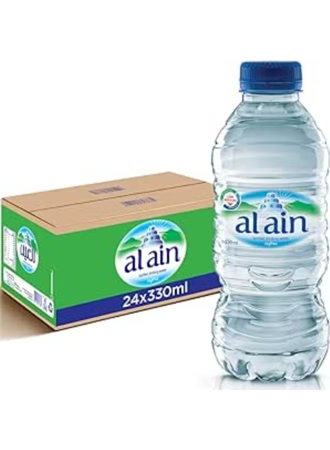 مياه شرب معبأة من العين – علبة كرتون 24 × 330 مل ترطيب نقي ومنعش