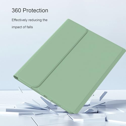 Divufus Keyboard Case for iPad 11th Generation (A16) 2025, for iPad 10th Generation 2022 [Magnetic Detachable Wireless Keyboard][Support 3 System] Folio Case with Pencil Holder, Light Green - Image 5