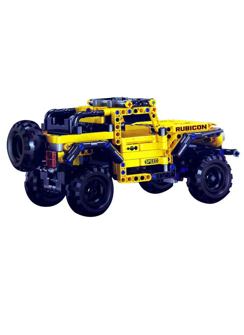 Off-Road Wrangler Pickup Car MOC Technique Building Blocks Set and Engineering Toy Model，Collectible Jeep Model Cars Kits for Adult and Kid ( 582 Pcs Blocks)  - Image 1