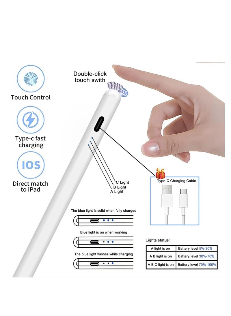 Magnetic Active Stylus Pen Compatible with iPad, Tablets,iOS & Android Smart Phone with Fast Charging Touch Pencil