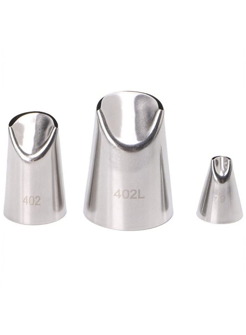 3 قطعة/مجموعة #79#402#402L فوهات كشط الأقحوان لصنع الكعك، أدوات المطبخ، ملحقات الخبز، زينة الكعك - Image 2