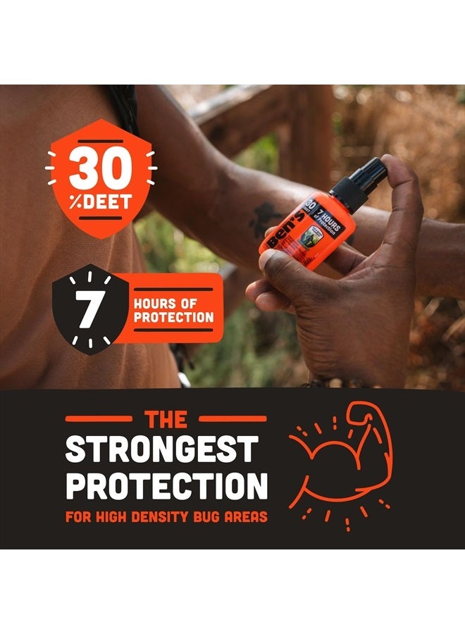Ben's Tick & Insect Repellent - Travel Size Bug Spray with 30% DEET for Mosquitoes, Ticks & More - Up to 7 Hours of Protection - Fragrance-Free - 1.25 oz (4 Pack) - Image 3