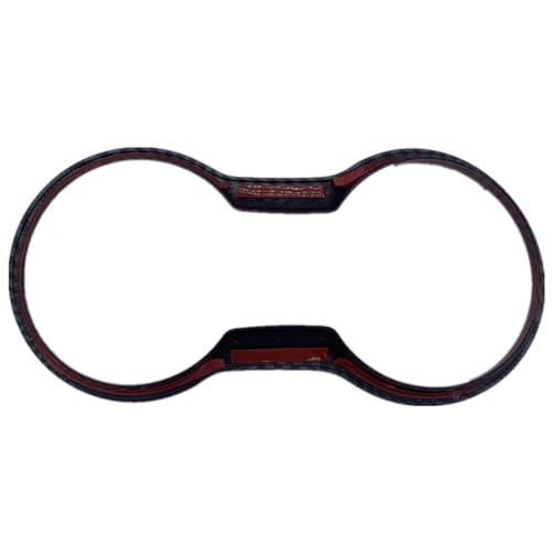 KDFUHRUI Car Water Cup Holder Frame Decoration for Ford Mustang 2015 2016 2017 2018 2019 2020 2021 2022 2023, Interior Accessories，Red Carbon Fiber - Image 2