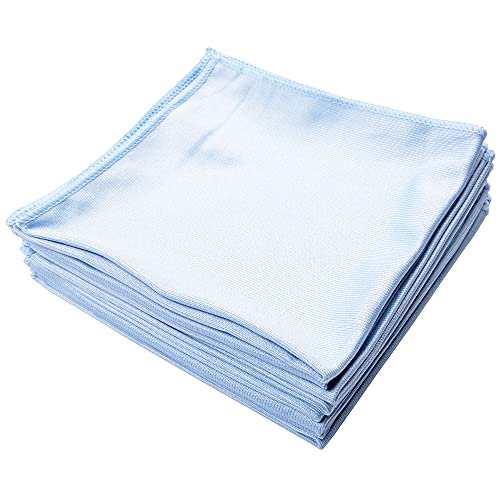 منشفة ميكروفايبر 8 قطع لتنظيف الزجاج والنوافذ والمرايا للمنزل والمطبخ والسيارة 16x16
