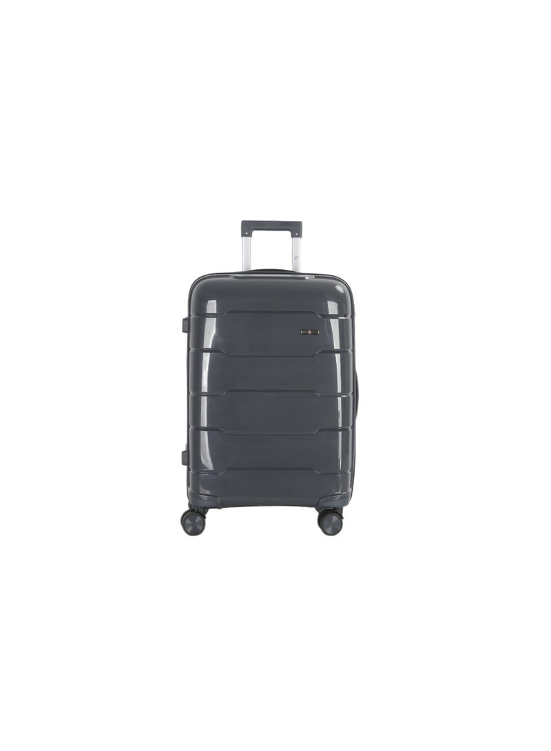 اتش تي مجموعة حقائب سفر إتش تي، من أربع قطع - حقائب متينة بهيكل صلب مع عجلات دوارة، ومقبض تلسكوبي، وسحابات مضادة للسرقة (13/20/24/28 بوصة، 13.5/49/80/116 لترًا، مجموعة سفر خفيفة الوزن، رمادية داكنة) - Image 3