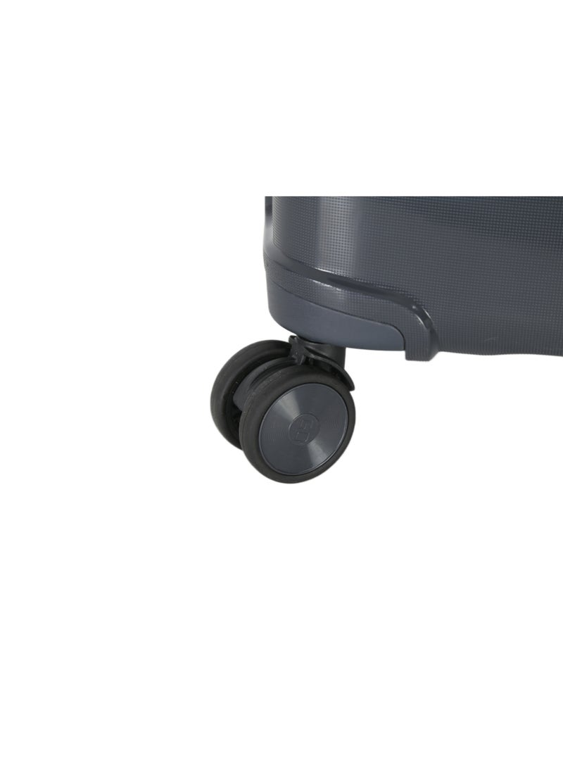 اتش تي مجموعة حقائب سفر إتش تي، من أربع قطع - حقائب متينة بهيكل صلب مع عجلات دوارة، ومقبض تلسكوبي، وسحابات مضادة للسرقة (13/20/24/28 بوصة، 13.5/49/80/116 لترًا، مجموعة سفر خفيفة الوزن، رمادية داكنة) - Image 4