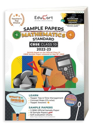 Educart CBSE Class 10 MATHEMATICS STANDARD Sample Papers 2023 (With Exclusive Topper Answers and Marks breakdown 2022-23) - pzsku/Z82EE7640B40E370324BBZ/45/1749822985/901db228-b2ed-4afe-97f2-8f171ff4b955