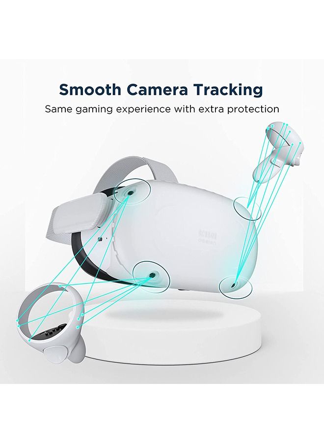 KIWI design VR Shell Protective Cover with Two Side Protective Shell, Compatible with META Quest 2 - Image 5