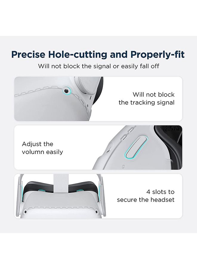 KIWI design VR Shell Protective Cover with Two Side Protective Shell, Compatible with META Quest 2 - Image 4