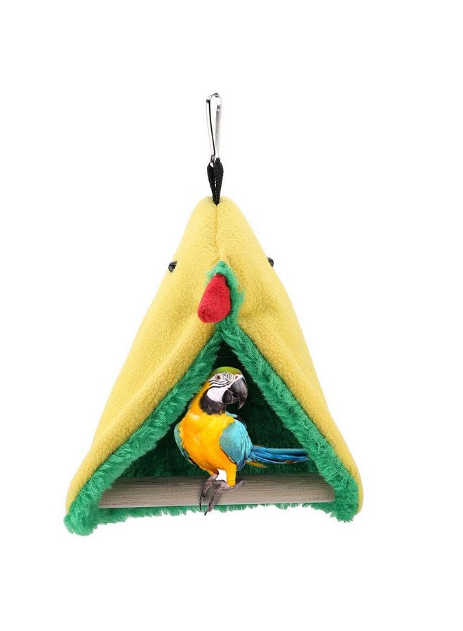 GOTOTOP Bird Hammock Bird Parrot Triangle Plush Hammock Cage Happy Tent Bed Hanging Cave Toy Bird Teepee Tent 5.5x3.9x7.1in - Image 3