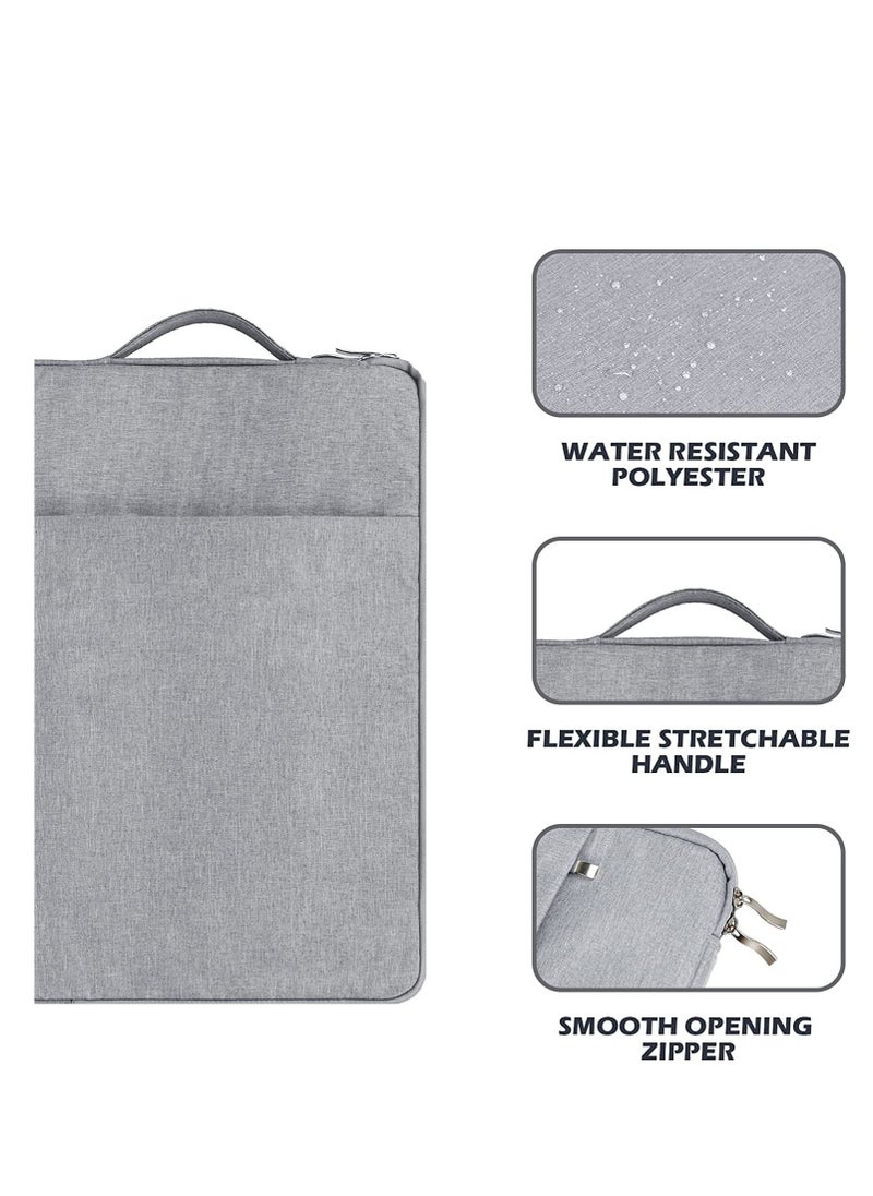 Generic - Laptop Sleeve 15.6 Inch, 16 Inch Laptop Case Cover for Lenovo IdeaPad/ThinkPad, HP Victus 15.6" Gaming Laptop/HP Pavilion/Envy x360, ASUS VivoBook Notebook, Dell Inspiron Carrying Bag, Light Grey - Image 1