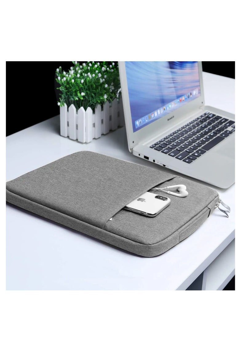 Generic - Laptop Sleeve 15.6 Inch, 16 Inch Laptop Case Cover for Lenovo IdeaPad/ThinkPad, HP Victus 15.6" Gaming Laptop/HP Pavilion/Envy x360, ASUS VivoBook Notebook, Dell Inspiron Carrying Bag, Light Grey - Image 1