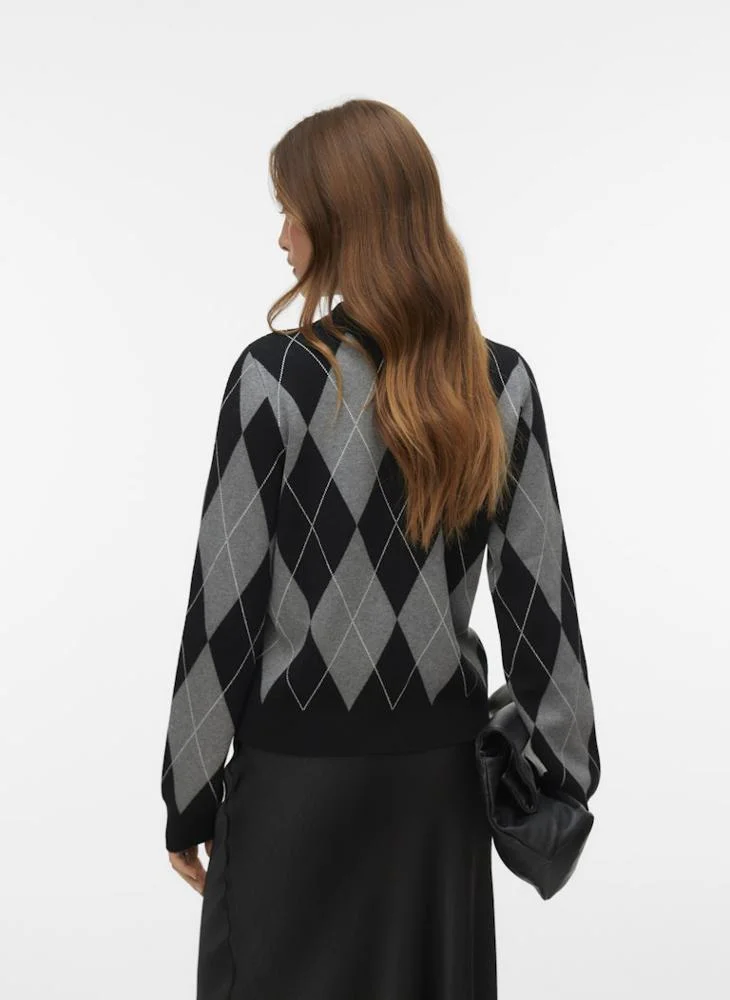 VERO MODA VMMILANO LS POLONECK CARDIGAN VIP