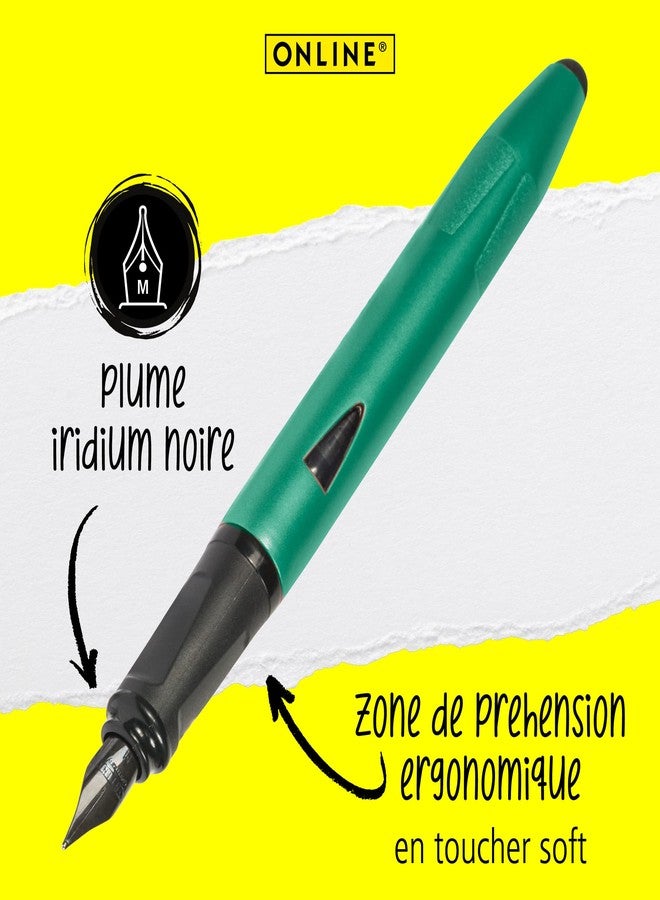 Online Switch Plus Fountain Pen Green Ocean Medium Nib 26149 - Image 2