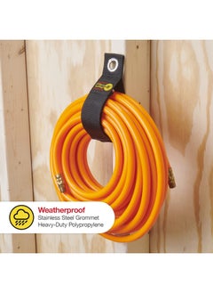 Generic Wrap-It Storage Heavy-Duty   Straps 17-inch 6 Pack - Hook and Loop Extension Cord Organizer Hanger Cord Wrap Keeper Cable Straps for Cords Hoses Rope RV Boat and Garage Storage and Organization  - Image 4