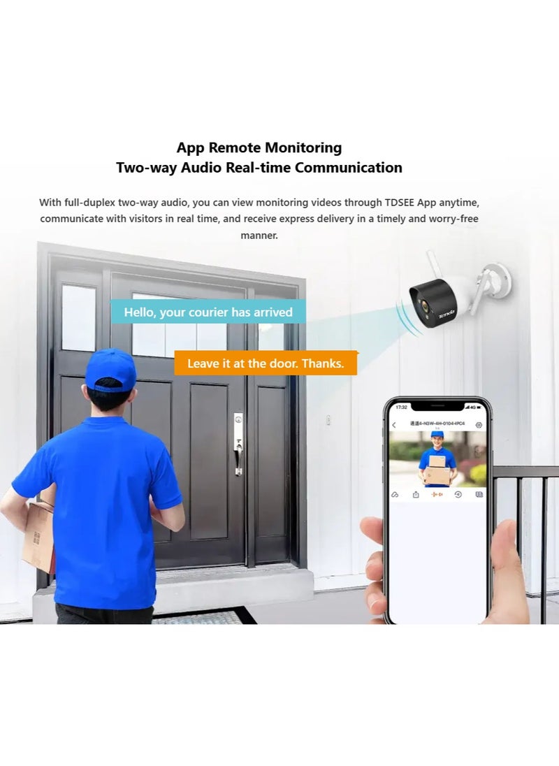 K4W 3TC  4 Channel Wireless 2K Video Security Kit