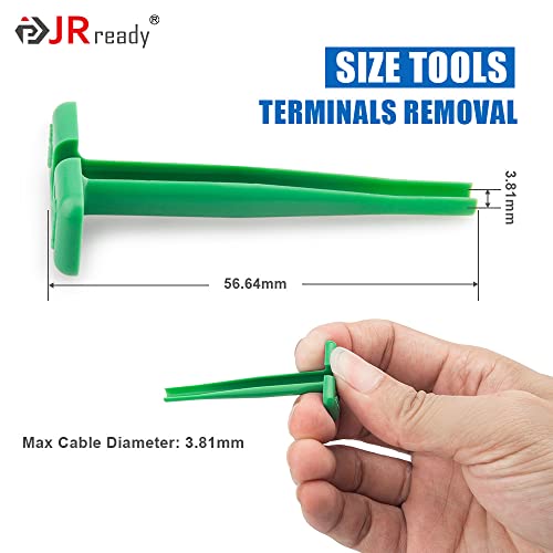 JRready ST5338 Deutsch Pin Connector Terminal Removal Tool Kit04112911405 Suitable for HD10HD20HD30DT Connector 1416 AWG SIZE 16 Solid Stamped Contacts Pin Extractor Tool Set 10PCS - Image 3