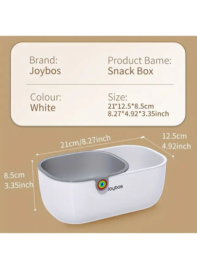 Two Tier Snack Bowl And Drying Basket White Black PP Plastic Open Top Easy Clean - Image 3
