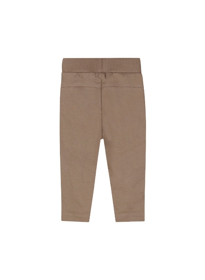 Dirkje boys' soft brown jogging bottoms with side seams - Image 2
