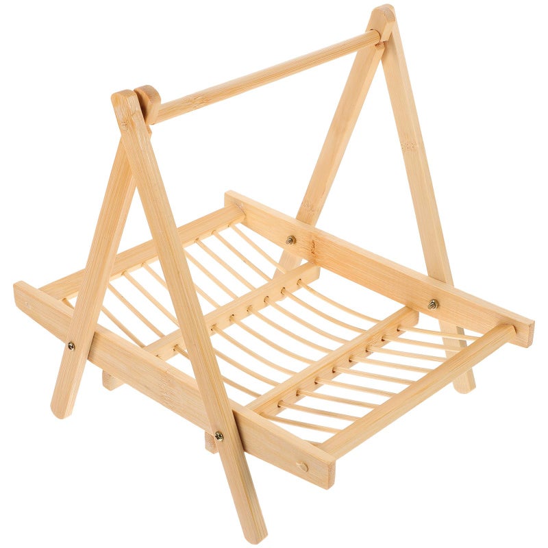 Foldable Woven Vegetable Fruit Basket 25x20x25cm Kitchen Storage Tray Produce Holder - Image 2