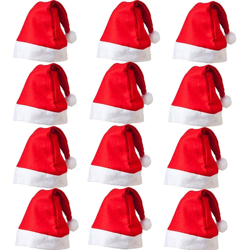 Haoser Christmas Santa Claus Caps Party Props (6 Pcs, Free Size) - Christmas Hat for Kids Adults Baby Dog Women Xmas Party Decorations - Christmas Decorations Items - Image 1