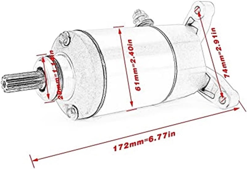 Vuzmode Electric Starter Motor for LT-Z250 and LT-F250 - Image 4