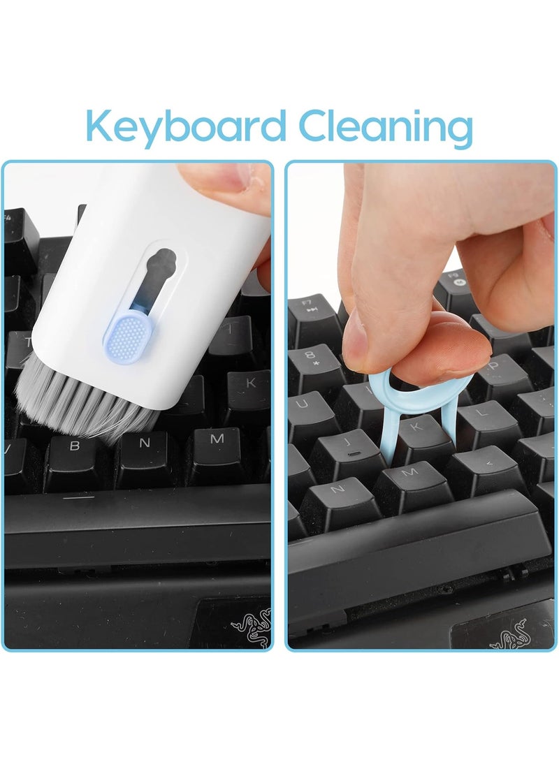 AirPods Cleaner Kit with Spray, Multifunction Electronic Cleaning Tool Set for Earbuds, Keyboard, Laptop, PC, Tablet, Phone, Computer Screen, and Headphones – Cleaning Pen, Brush, and Screen Cleaner (Blue) - Image 4