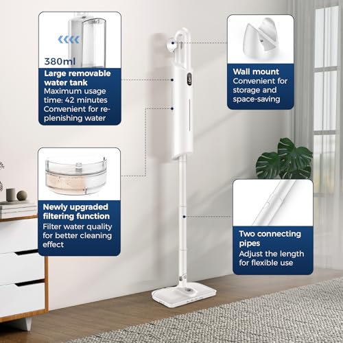 Mxnsewr Steam Mop All-in-one for Floor Cleaning, MultiPurpose Steam Cleaner for Home with LED display screen - Image 5