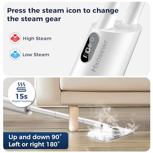 Mxnsewr Steam Mop All-in-one for Floor Cleaning, MultiPurpose Steam Cleaner for Home with LED display screen - Image 4