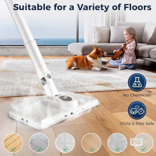 Mxnsewr Steam Mop All-in-one for Floor Cleaning, MultiPurpose Steam Cleaner for Home with LED display screen - Image 2