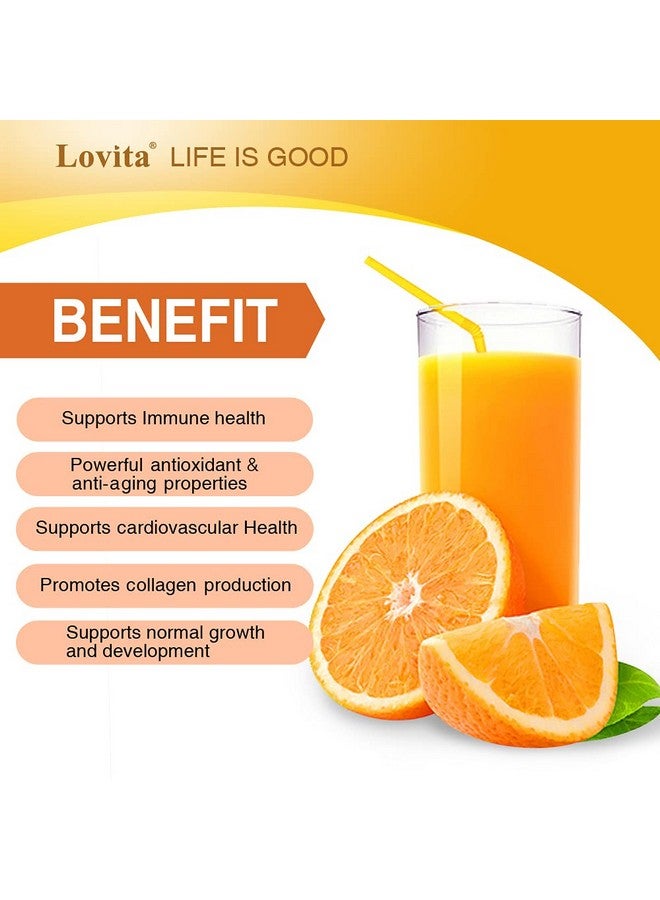 Lovita Vitamin C 1000Mg With Bioflavonoids & Rose Hips Timed Release Vitamin C High Potency Vitamin C To Boost Healthy Immune Function 120 Vegetarian Tablets For 4 Month Supply (Pack Of 3) - Image 5