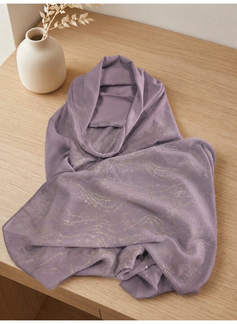 Slema Muslim Islamic Hijabs Head Wrap Scarf Shawl for Women Long Turban Cap - Image 1
