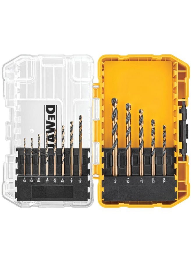 DEWALT Black Oxide Drill Bit Set with Pilot Point, 13-Piece (DW1163) - Image 1