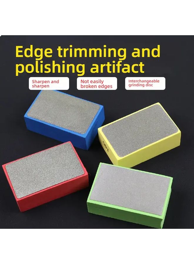 Green 400 Mesh Diamond Sanding Sponge Block for Tile Glass Stone Metal Edging - Image 4