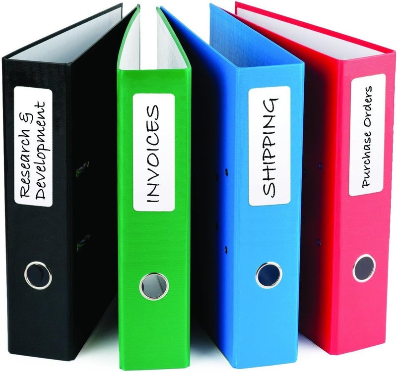 Jokari Erasable Reusable Office and School Binder Labels, 3.4 x 1 Inch. Kit Includes 20 Pack of Stickers with Fine-Tipped Permanent Marker and Eraser - Image 3