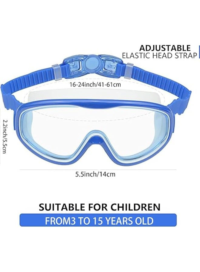 ZOXITY Kids Swim Goggles 2 Pack Anti-Fog Anti-UV Wide View Swimming Waterproof, no leakage,Goggles Pool Goggles for Kids 3-15 - Image 3