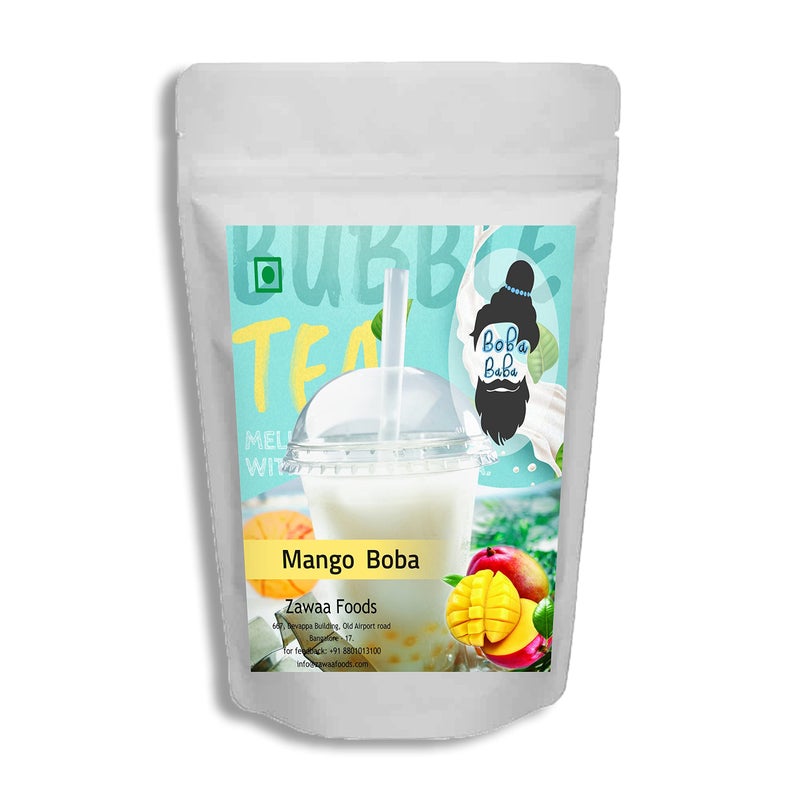 Boba baba Mango Boba Tapioca Pearl Bubble Tea (500 g) - Image 1