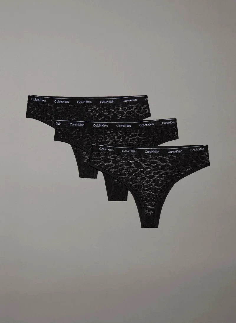 3 Pack Lace Brazilian Briefs