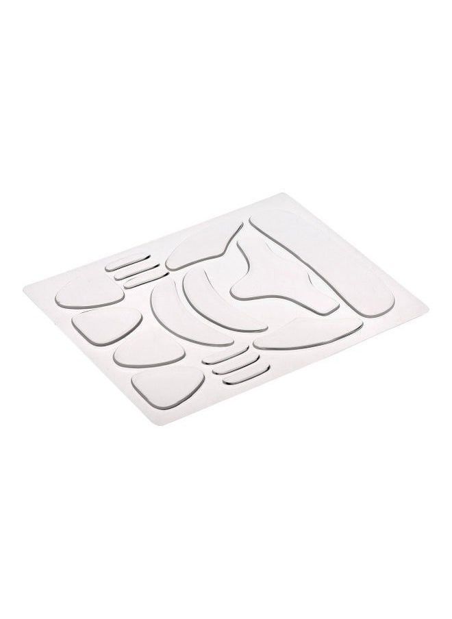 Captaintech Reusable Silicone Anti-Aging Wrinkle Patches Pad Set White  - Image 1