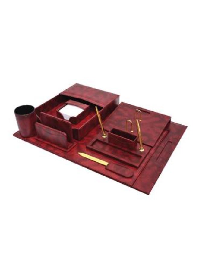 SAB Desk Set (set of 8 pieces) - Red color - Image 1