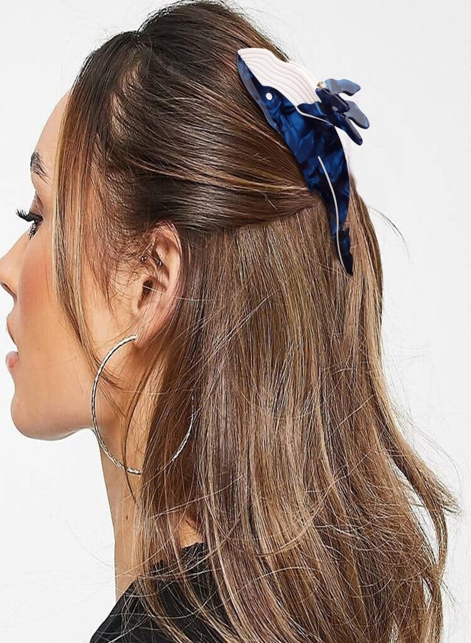 Hapdoo Whale Hair Clips, Cute Ocean Sea Animal Hair Claw Clip for Women Girls, Acetate Nautical Marine Hair Accessories Gift - Image 3