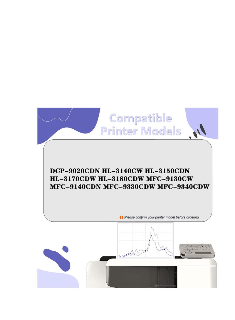Terabyte 4-pcs DR261-CL Imaging Drum Unit Set for MFC-9140CDN MFC-9330CDW HL-3150CDN and HL-3170CDW Printers - Image 4