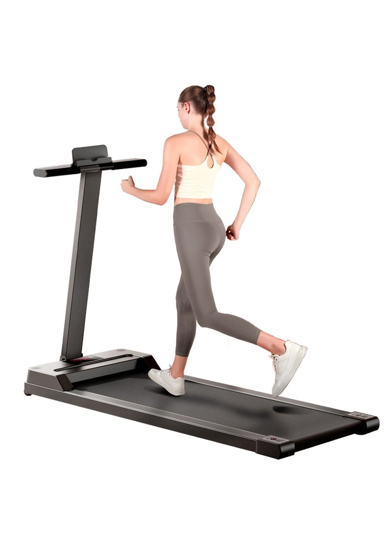 Sinyin Smart Electric Treadmill for Home with LED Display and Phone Holder, Quiet Running Machine with Shock Absorption System, Indoor Cardio Fitness Equipment for Walking and Jogging, Black - Image 1
