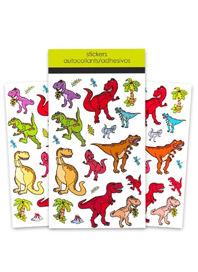 Dinosaur Party Supplies - Dinosaur Coloring Book Super Set Kids Toddler - 2 Books and Over 50 Dinosaur Stickers - Image 1