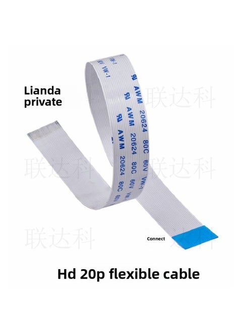LDK USB3.0 High-speed Flexible Cable USB Male Female Connector Flat Flexible Cable FPC Raspberry Pi Connection-Color:80cm Flexible Cable