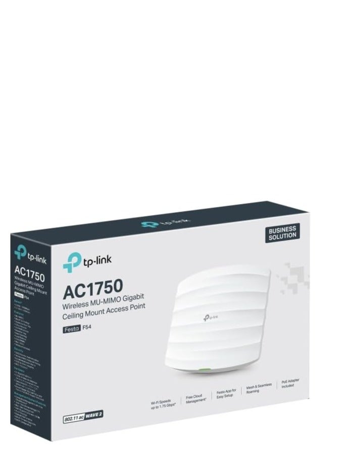 Tp-link Tl نقطة وصول TP-Link Festa F54 AC1750 ثنائية النطاق، إدارة سحابية مجانية، 802.3af PoE أو PoE سلبية، شبكة Festa، 2× منافذ جيجابت، شبكة ضيف، VPN، VLAN، MU-MIMO - Image 5