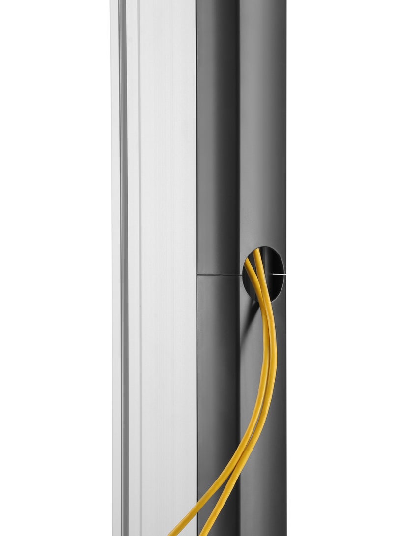 سكيل تك حامل تلفزيون تفاعلي SH TTL09 86FP متين للشاشات من 60 إلى 100 بوصة، VESA 600x800، أقصى حمولة 150 كجم - حامل تلفزيون متنقل لقاعات الاجتماعات والشاشات، أسود - Image 4