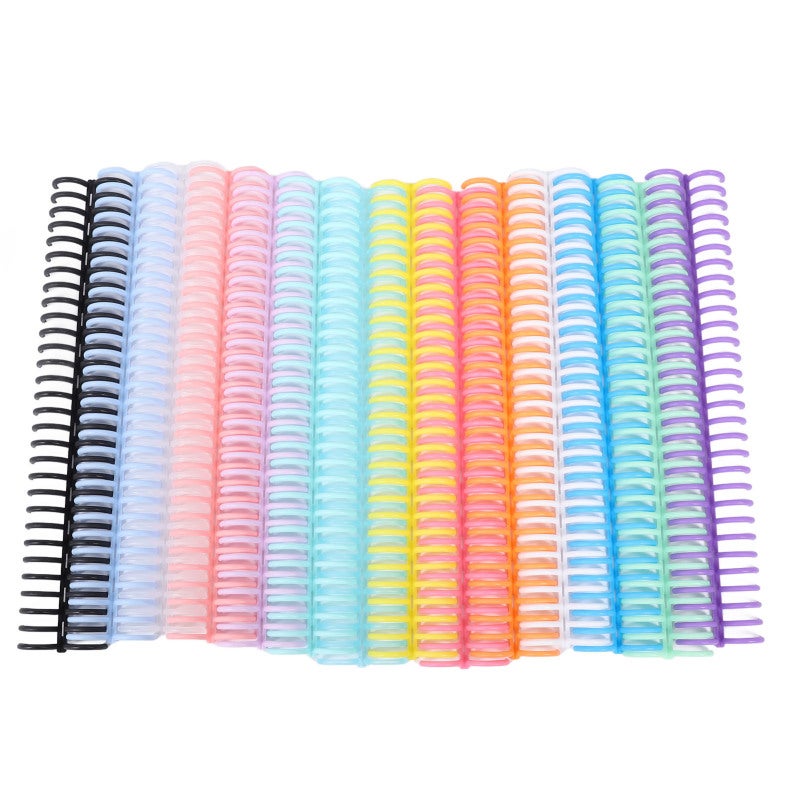 Binding Combs: 28cm Premium PP Plastic Color Coded Durable Binding Spines - Compatible With Binding Machines For Teachers, Students And Professionals - Image 1