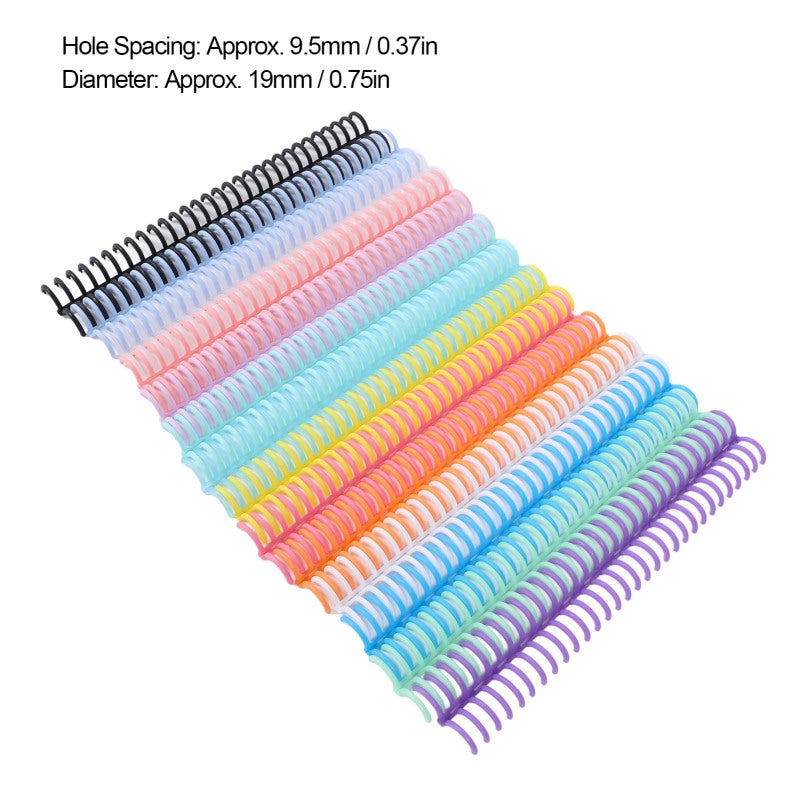 Binding Combs: 28cm Premium PP Plastic Color Coded Durable Binding Spines - Compatible With Binding Machines For Teachers, Students And Professionals - Image 3